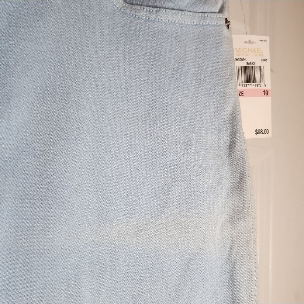 NWT MICHAEL Michael Kors Light Blue Women’s Izzy Skinny Jeans Size 10 Minor Flaw - Picture 2 of 8